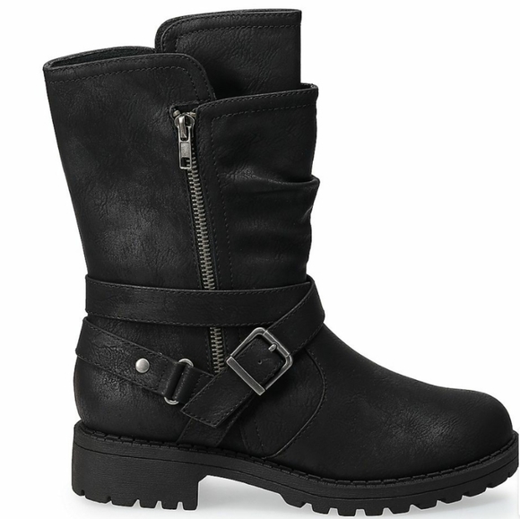 SO Black Buckle Boot 7.5 - Picture 2 of 3